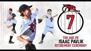 Isaac Pavlik Number Retirement Ceremony 8/29/19