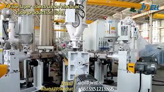 Jwell Five layer coextrusion medical tube production line