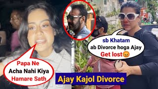 Kajol Daughter Not Happy About Ajay Devgan Kajol Divorce