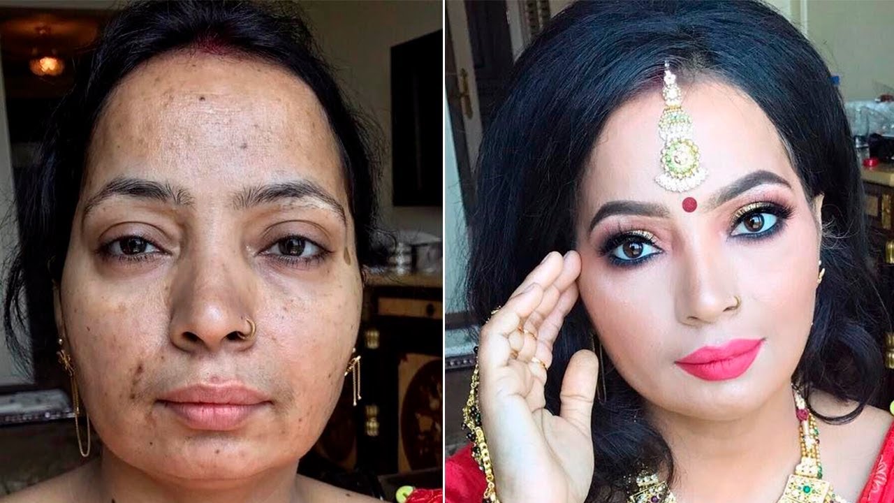 Indian Woman Before And After Makeup Makeupview Co