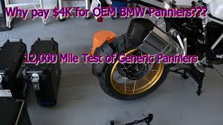 2022 BMW R 1250 GS Adventure  Generic Panniers 12,000 mile Review #motovlog #motorcycle #bmwmotorrad