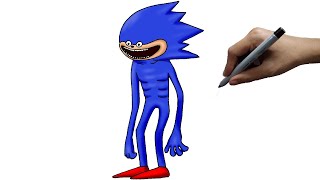 How to draw shin sonic easy step by step