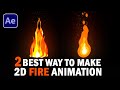 2D Fire Animation in After Affects | After effects Tutorial | No Plugins!