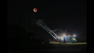 Blood moon full lunar eclipse july 27, 2018, timelapse