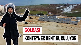 Kahramanmaraş Depremi – Adıyaman Gölbaşı’nda Konteyner Kent Nereye Nasıl Kuruluyor? #gölbaşı #deprem