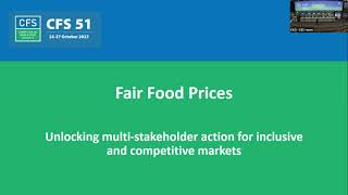 Fair food prices | CFS 51 Side Event 35