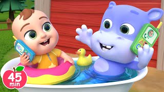 Hello, Hippo! | Animals Answering the Phone +More Lalafun Nursery Rhymes & Kids Songs