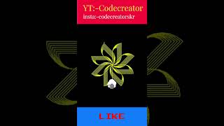 Python Turtle Graphics-12 🔥|Cool Shape Drawing |Python Turtle Video| #codecreatorskr #shorts #python