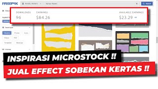 INSPIRASI MICROSTOCK : JUAL DESAIN EFFECT SOBEKAN KERTAS DI MICROSTOCK