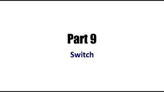 Learn Java Tutorial for Beginners, Part 9 Switch