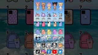 1,2,3,4,7😚🫰Cute Look Choose your favourite look #tocaboca #tocalifeworld