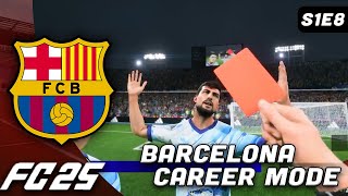 RED CARD DRAMA IN CHAMPIONS LEAGUE! | FC25 Barcelona Career Mode