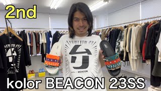 【最速】kolor BEACON 23SS 2nd！ムリ！！なユーモアあふれるプリントT！今季のサンダルおすすめ！