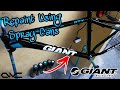 How To Paint Bicycle Frame Using Samurai Spray Cans / Giant ATX Custom Paint Job