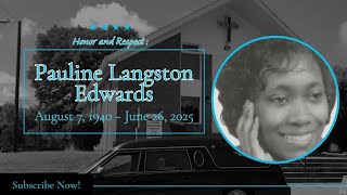 Fisher Memorial Funeral Parlor is live! Visitation for Pauline Langston Edwards