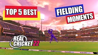 Top Five Fielding Moments | Real Cricket 22 Best Catches | RC22