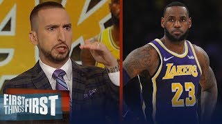 Nick Wright on how LeBron's groin tear factored into the Lakers' season | NBA | FIRST THINGS FIRST