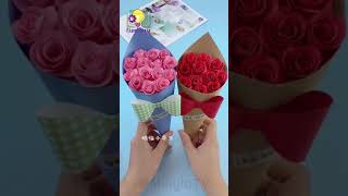 ช่อดอกไม้สวย ๆ มอบให้คนที่คุณรักได้ | Flower | Paper crafts ideas handmade origami tutorial |