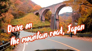 [4K] Drive on the mountain road of autumn leaves, Karuizawa, Usui Pass, Japan