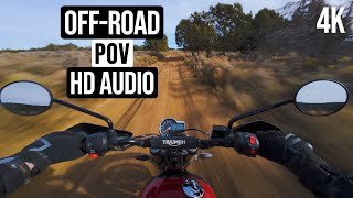 Triumph Scrambler 400 X Off-Road POV | Raw Audio | Moto ASMR | 4K