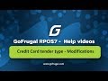 GoFrugal RPOS7 - Tender Operations | Credit Card | English