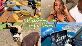 Birthday Trip to CAPE TOWN ⭐️ Helicopter Ride, Alpacas, Going Out, Sunsets \u0026 more | cheymuv