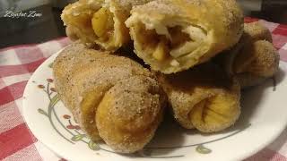 Apple Cinnamon Chimichanga recipe | Mexican breakfast/dessert recipe Eng subtitles - Ziyafat Zone