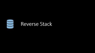 Reverse Stack | Python Programming
