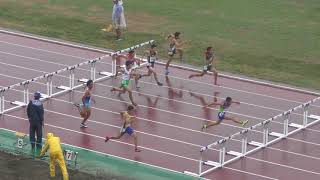 H30　関東中学陸上　男子110mH　2組　決勝ﾀｲﾑﾚｰｽ