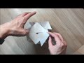 origami exploding confetti ball