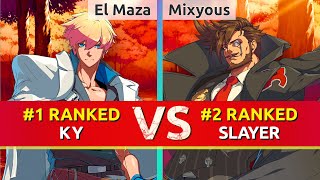 GGST ▰ El Maza | Dany (#1 Ranked Ky) vs Mixyous (#2 Ranked Slayer). High Level Gameplay