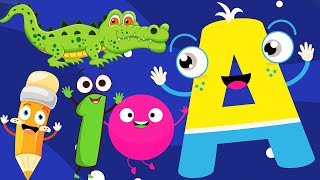 Learn ABC Phonics Shapes Numbers Colors | Preschool Learning Videos For 3 Year Olds | #kidsvideos