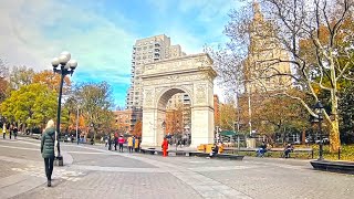 Manhattan, New York City🇺🇸-Relaxing Afternoon Walk in Washington Square Park