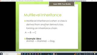 Tutorial 16 : Inheritance in C++ | Single, Multilevel & Multiple Inheritance Explained