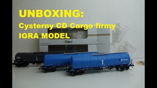 UNBOXING: Cysterny CD Cargo firmy IGRA MODEL