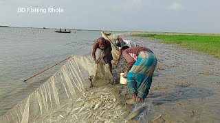 এই বছরের মত এত চিংড়ি বাইলা মাছ নদীতে কখনো ধরা পড়ে নাই ||Best Shrimp Fishing in River