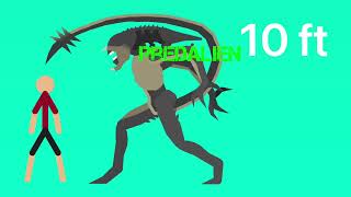 300 SUB SPECIAL!!!!!!Xenomorph size comparison (read desc)