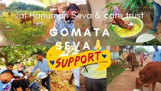 Gomata Seva 🙏🙏 By Jai hanuman seva & care trust #goseva #gomataseva #support #humanity #explore