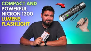 Compact and Powerful - NICRON 1300 Lumens Flashlight!