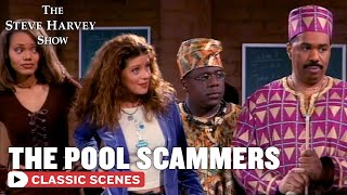 Steve And Cedric's Pool Scam | The Steve Harvey Show