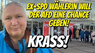 KRASS! Ex-SPD Wählerin will AfD wählen! Bürgerin beim Protest gegen Olaf Scholz Wahlkampf in Lünen