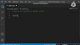 How to do a Profile a python Script ... Python Program Tutorial !