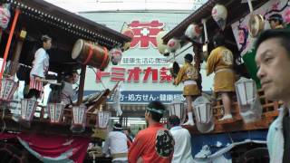 鎌倉区と櫻町区の叩き合い　関東一の祇園　熊谷うちわ祭2016　最終日　00265