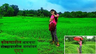 कोकणातील आमच्या शेतमळयातील मनभावन दृश्य I कोकणातली शेती I Konkan Vlog I Aashita Parab