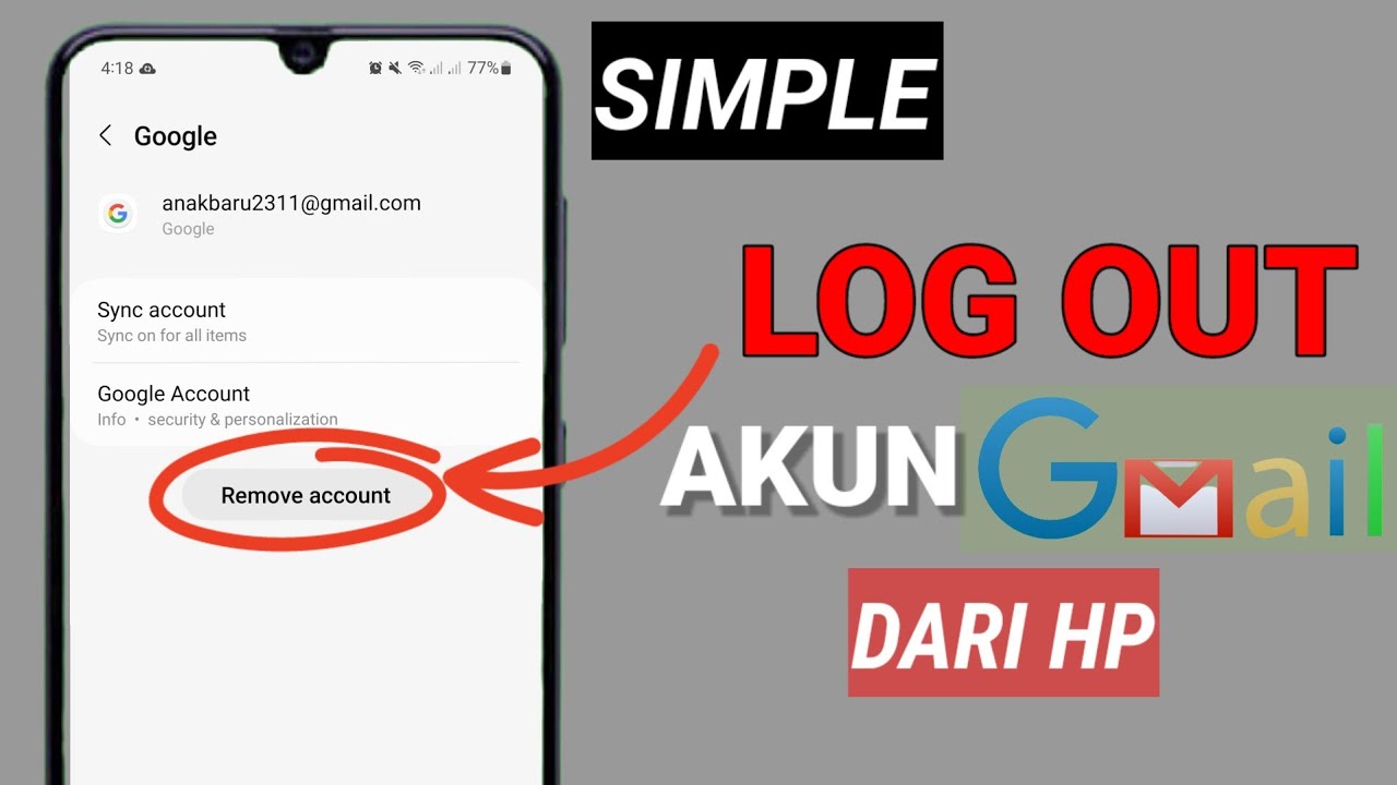 Cara Logout Akun Google Dari Hp | Logout Gmail Account - YouTube