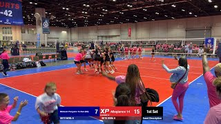 XP-14 Allegiance v Midwest Penguins 14-Red (BG) - set04 tie breaker (Orlando-AAU Nationals)