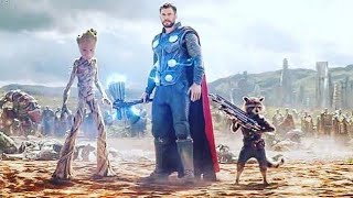 Thor Attitude mass entry 🔥in #avengers infinity war movie 🍿 clips 😜Groot help in Thor ☺️