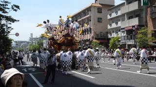 兵庫県神戸市東灘区だんじり祭り　本山パレード③田邊（平成26年5月4日）