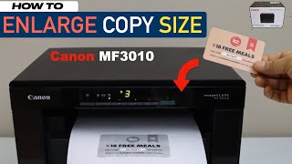 Canon Imageclass MF3010 Enlarge Copy Size !