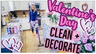 CLEAN WITH ME 2019 | HOMEMAKER CLEANING MOTIVATION VALENTINE'S DAY DECORATE WITH ME | Brianna K